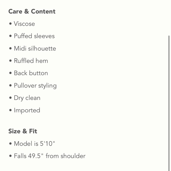 ✨ Anthropologie Chiara Watercolor Midi Dress Sz 12 - Picture 6 of 7